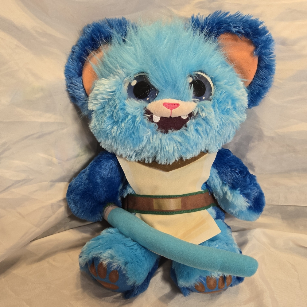 Star Wars Plush Young Jedi Adventures Fuzzy Force Nubs 15" Blue Soft Cape‎